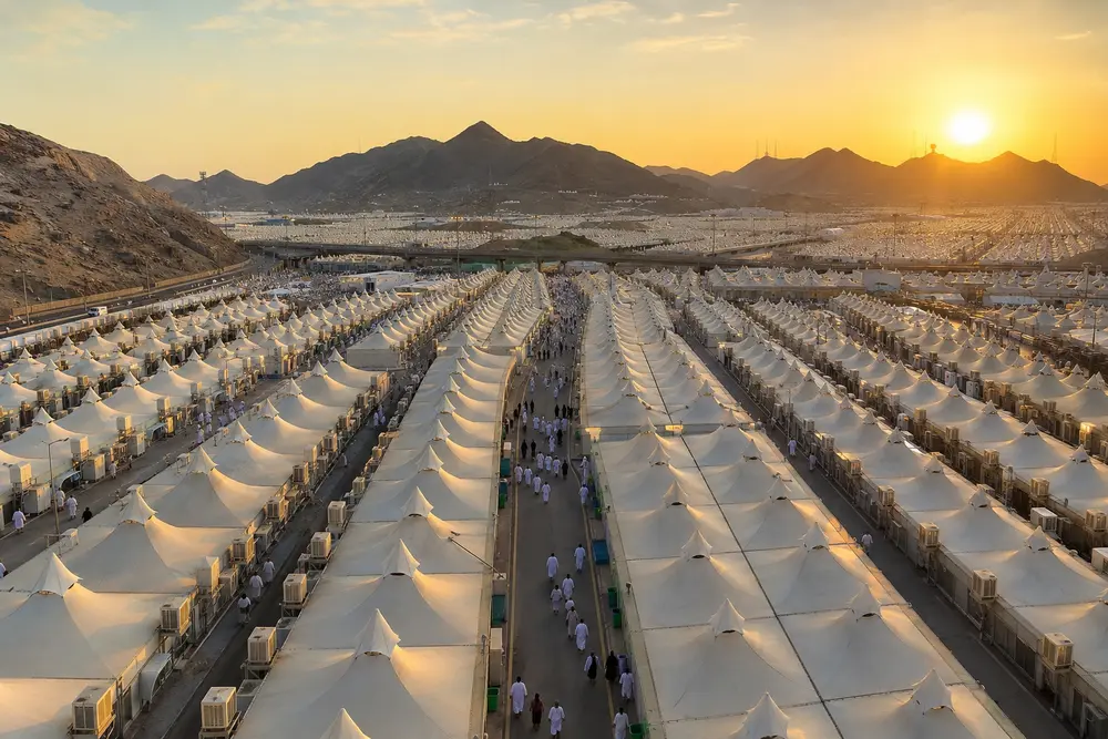 Hajj pilgrims at Mina