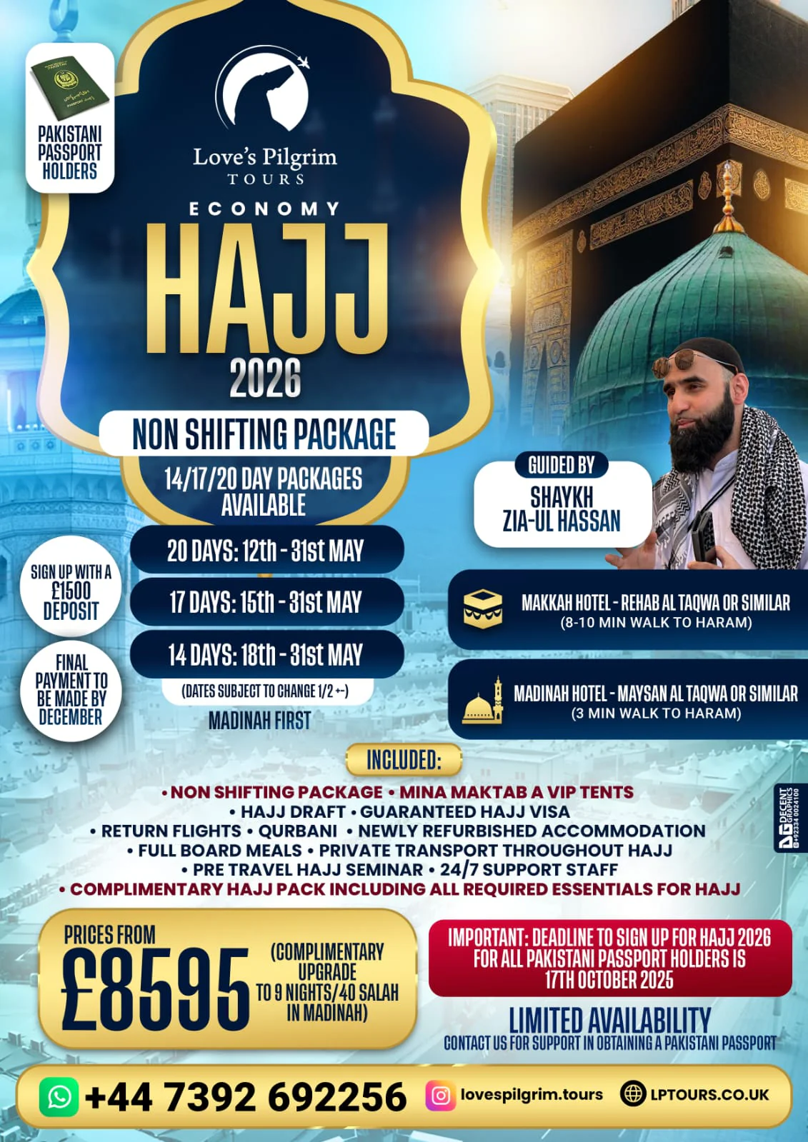 Hajj 2026 - Non Shifting Packages